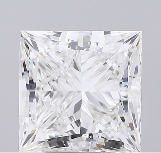 Princess cut 5.11 ct F VS1 Lab Grown Diamond - IGI Certified