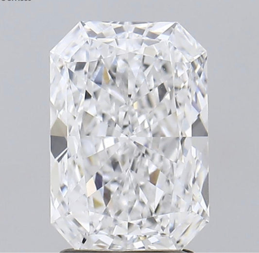 2.31 ct D VVS2 Radiant Lab Grown Diamond - IGI Certified